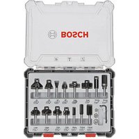 AKTION: BOSCH Mixed Set Fräser-Set 15-teilig mit Prämie nach Registrierung von Bosch