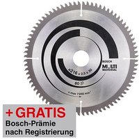 AKTION: BOSCH Multi Material Kreissägeblatt 216,0 mm, 80 Zähne mit Prämie nach Registrierung von Bosch