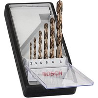 BOSCH Robust Line HSS Cobalt-Legierung Metallbohrer-Set, 6-teilig von Bosch