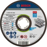 BOSCH Trennscheiben PRO Stainless Steel and Metal X-Lock von Bosch