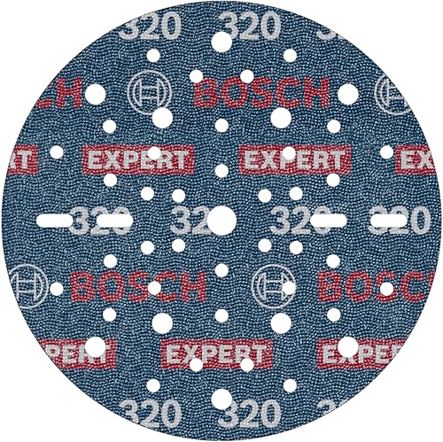 Bosch 1x EXPERT O780 Folienschleifscheibe, 150 mm (für Hartholz, Farbe auf Holz, Ø 150 mm, Körnung 320, Professional Zubehör Exzenterschleifer) von Bosch