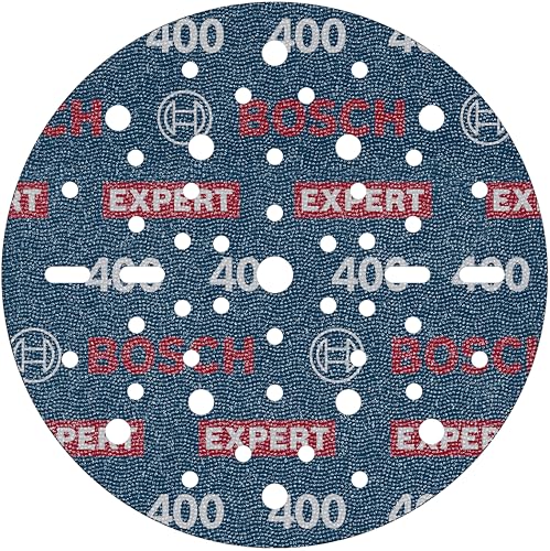 Bosch 1x EXPERT O780 Folienschleifscheibe, 150 mm (für Hartholz, Farbe auf Holz, Ø 150 mm, Körnung 400, Professional Zubehör Exzenterschleifer) von Bosch