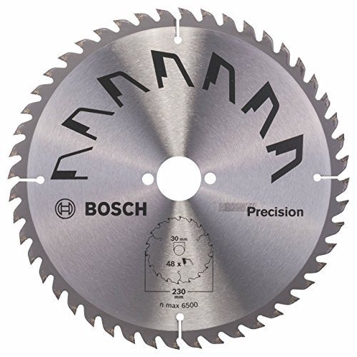 Bosch 1x Kreissägeblatt Precison (Sägeblatt für Holz, Ø 230 x 2.5/1.5 x 30 mm, 48 Zähne, ATB, Zubehör Kreissäge) von Bosch