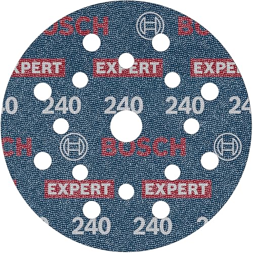 Bosch 1x EXPERT O780 Folienschleifscheibe, 125 mm (für Hartholz, Farbe auf Holz, Ø 125 mm, Körnung 240, Professional Zubehör Exzenterschleifer) von Bosch