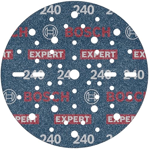 Bosch 50x EXPERT O780 Folienschleifscheibe, 150 mm (für Hartholz, Farbe auf Holz, Ø 150 mm, Körnung 240, Professional Zubehör Exzenterschleifer) von Bosch