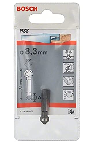 Bosch Pro Kegelsenker HSS mit 1/4"-Sechskantschaft (Ø 8,3 mm, 3 Schneiden) von Bosch