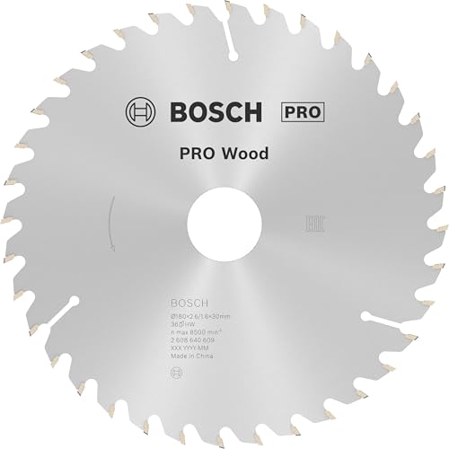 Bosch 1x PRO Wood Kreissägeblatt für Akku-Handkreissägen (für Weichholz, Hartholz, Ø mm, Professional Zubehör Handkreissäge) von Bosch