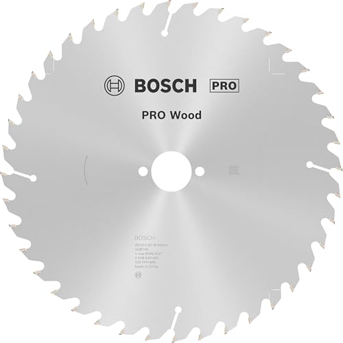 Bosch 1x PRO Wood Kreissägeblatt für Netz-Tischkreissägen (für Weichholz, Hartholz, Ø mm, Professional Zubehör Tischkreissäge) von Bosch