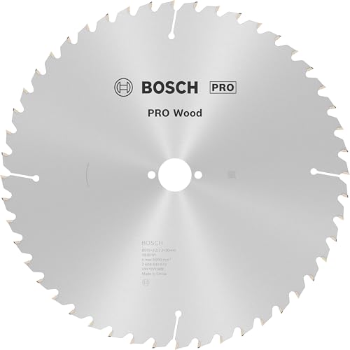 Bosch 1x PRO Wood Kreissägeblatt für Netz-Tischkreissägen (für Weichholz, Hartholz, Ø mm, Professional Zubehör Tischkreissäge) von Bosch