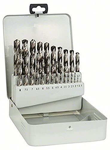 Bosch Professional 25tlg. Metallbohrer-Set HSS-G geschliffen Metallkassette, Durchmesser: 1.0-13.0 von Bosch