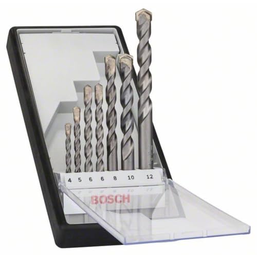 Bosch Professional 7-teiliges CYL-3 Betonbohrer Set (für Beton, Robust Line, Ø 4–12 mm, Zubehör Schlagbohrmaschine) von Bosch