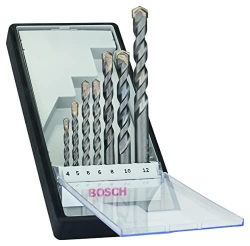 Bosch Professional 7-teiliges CYL-3 Betonbohrer Set (für Beton, Robust Line, Ø 4–12 mm, Zubehör Schlagbohrmaschine) von Bosch