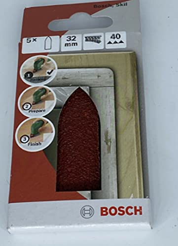 Bosch Schleifblatt Delta 32mm, ungelocht, Klett, Körnung 40,Pack: 5 Stk. NEU&OVP von Bosch