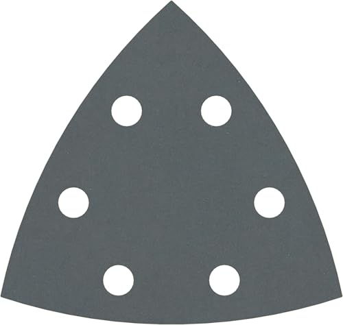 Bosch 5x PRO Plastic and Hard Stone F355 Schleifblatt (für Beton, Harter Stein, Ø 93x93 mm, Körnung 600, Professional Zubehör Multifunktionswerkzeug, Deltaschleifer) von Bosch