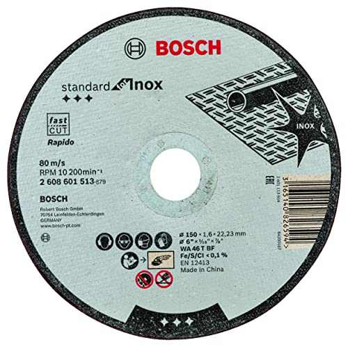 Disco de corte para for Inox WA 46 T BF, 150 mm, 22,23 mm, 1,6 mm von Bosch