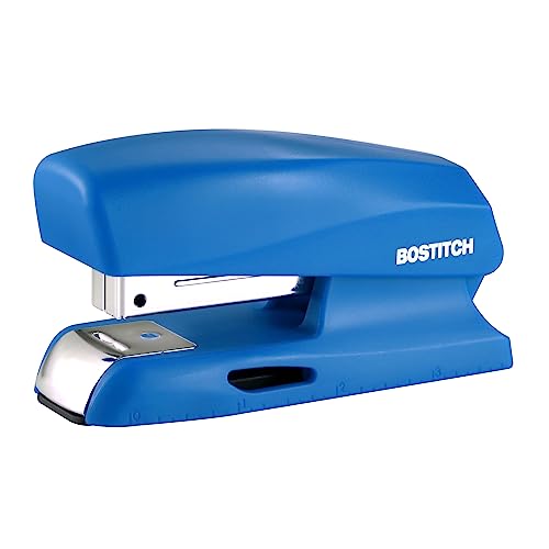 Bostitch® Office Kompaktes Heftgerät mit halben Streifen, 4,5 cm, Blau von Bostitch