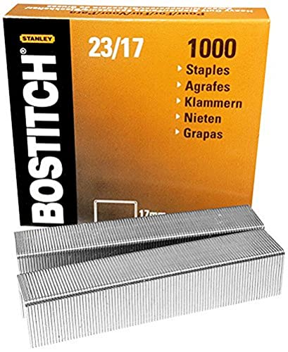 Bostitch 23-17-1M Heftklammern für HD-12F/HD-23L17 Größe 12 x 17 mm, Menge 1000 Stück von Bostitch