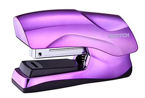 Bostitch Office Strapazierfähiges Heftgerät mit 40 Blättern, kleine Größe, passt in die Handfläche, Metallic Purple von Bostitch