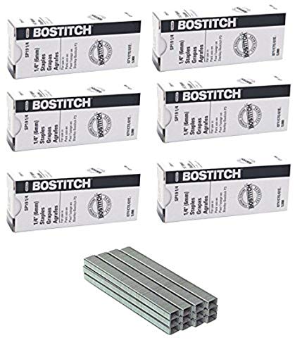 Bostitch Premium Staples for P3 Plier Stapler, 0.25-Inch Leg, 6 Boxes of 5,000 Per Box (SP191/4) by Bostitch Office von Bostitch