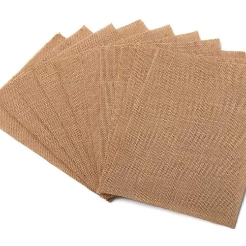 bedruckbar natürlichen Jute Papier Pad | Jute Scrapbooking Supplies | Jute Papier kaschiert für Jute Prints | Jute Karte Lager – Größe 21,6 x 27,9 cm – 10 Blätter in 1 Pack von Boston Creative Company