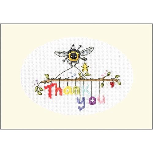 Bothy Threads The Home of Happy Stitching Kreuzstich Set mit Zählmuster Bee-ing thankful von Bothy Threads