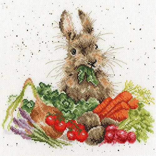 Bothy Threads Kreuzstich-Set Hase und Gemüse, 26x26cm, XHD52, Zählmuster von Bothy Threads