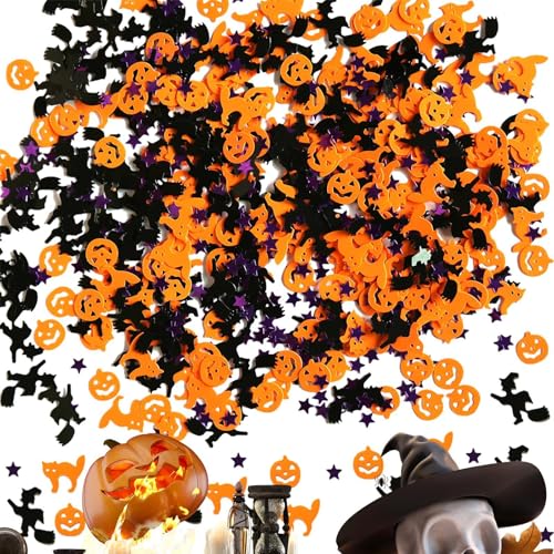 Botiniv Halloween-Glitzer-Konfetti,Halloween-Pailletten-Konfetti | Halloween Tischkonfetti - Halloween-Form, Glitzerfolie, Tischstreuer, Konfetti für Halloween-Konfetti-Party-Sets, 15 g von Botiniv