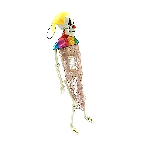Bottone CreepySkelett-Figur, Miniatur-Skelett-Modelle mit Seil zum Aufhängen, für Friedhof, Partygeschenke, Statuen von Bottone