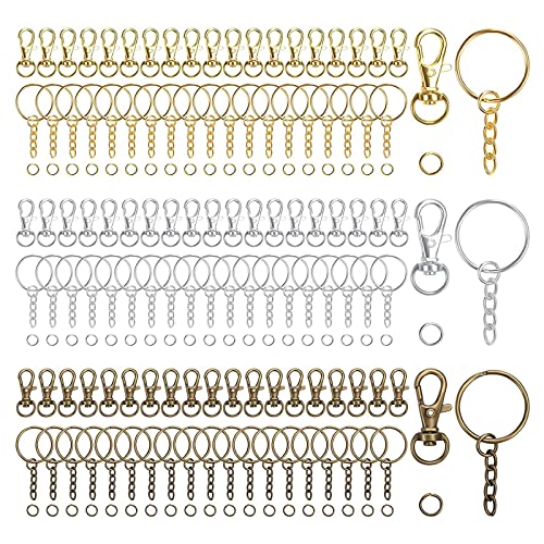Bottone Karabinerverschlüsse aus Metall, drehbar, Schlüsselband für Schlüsselhaken – Haken für Reißverschlüsse, FT-Clips, Schmuck, Schlüssel von Bottone