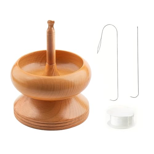 Bottone Perlenspinner-Set, effizientes Werkzeug, Holzspinnen, Perlen, Schale, Armbänder, Halsketten, Zubehör, perfekt für die Schmuckherstellung von Bottone