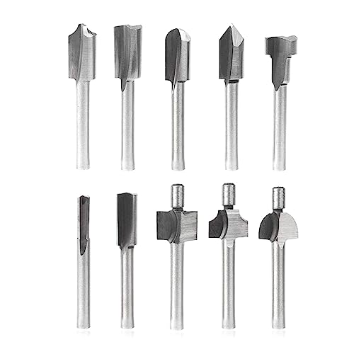 Fräser-Bits, 10 Stück, 3 mm Schaft, Gravierfräser, Bits für Drehwerkzeuge von Bottone