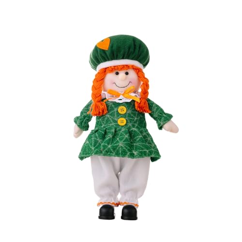 Irish Patrick Toy Festive Irish Patricks Day Figur Tabletop Decor Jungen/Mädchen Spielzeug Party Handgemachtes Spielzeug von Bottone