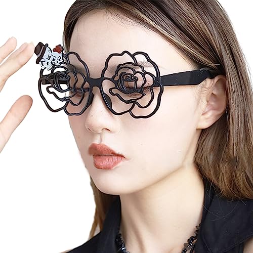 Lustige Halloween-Brille, Party-Cosplay-Brille, Dekoration, Zubehör, dekorative Brille, Rahmen, Kostüm-Brillen von Bottone