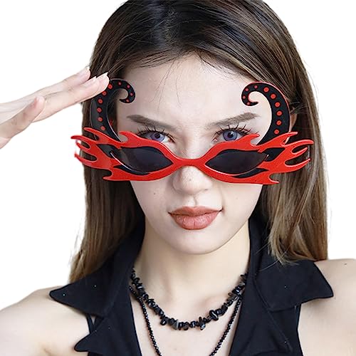 Lustige Halloween-Brille, Party-Cosplay-Brille, Dekoration, Zubehör, dekorative Brille, Rahmen, Kostüm-Brillen von Bottone