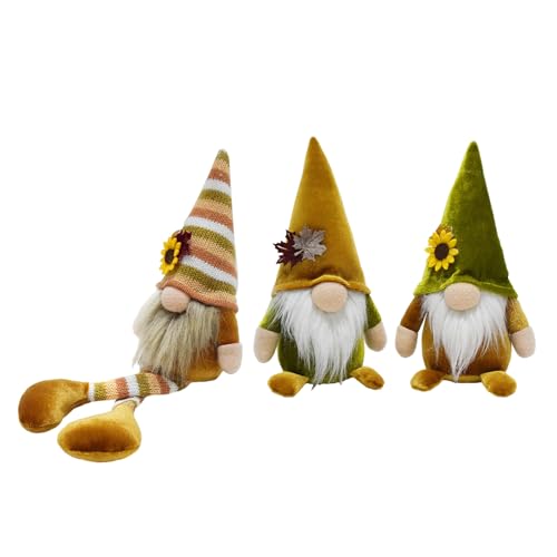 Sonnenblumen Plüsch Herbst Thanksgiving Dekoration Handgemachte skandinavische Tomte Stofftier für Zuhause, gestufte Tablett, Küche von Bottone