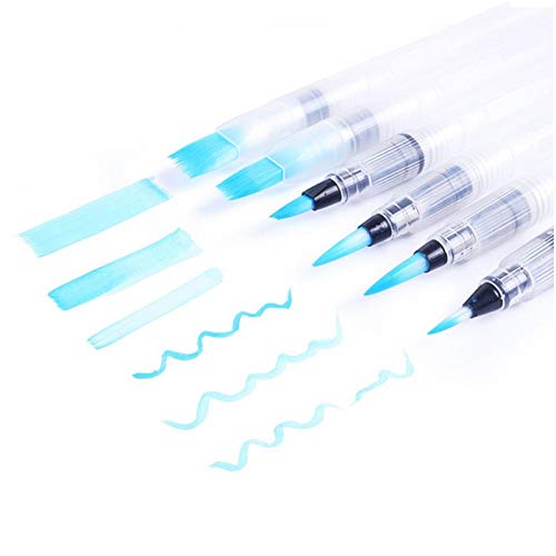 BouBou 6 Stück/Set Wasserfarbbürste Bleistift Tragbare Pinsel Weiche Aquarell Pinsel Tintenstift Für Malerei Zeichnung Kunst Liefert von BouBou