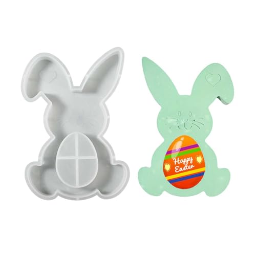 Ostern DIY Epoxidharz Osterhase Karotte & Ei Silikon für 3D Figuren Bastelarbeiten (1-A, One Size) von Bouasgh