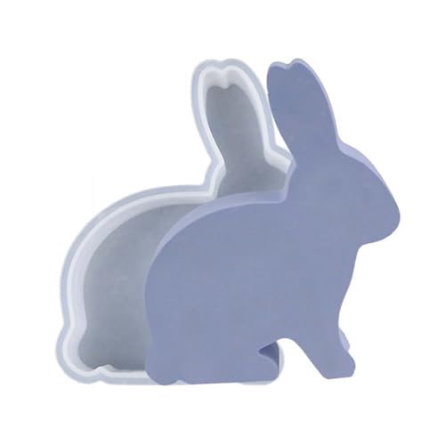 Raysin Gießformen DIY Harz 3D Osterhase Silikon für Kerzendekorationen (A-E, One Size) von Bouasgh