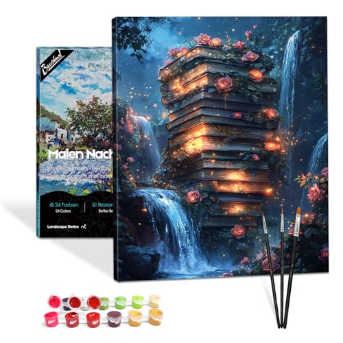 Bougimal Malen Nach Zahlen Erwachsene Landschaft Mit Rahmen inklusive Pinsel und Acrylfarben - 40 x 50 cm, Bücher 5 Bougimal Malen Nach Zahlen Erwachsene Landschaft Mit Rahmen inklusive Pinsel und Acrylfarben - 40 x 50 cm, Bücher 5 von Bougimal