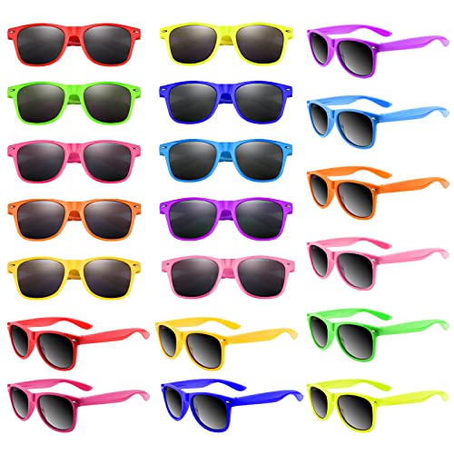 Bouiexye 40 Stück Neon Sonnenbrillen Partyzubehör Party Brille für Geburtstagsfeier Sommer Strand Pool Partyzubehör von Bouiexye