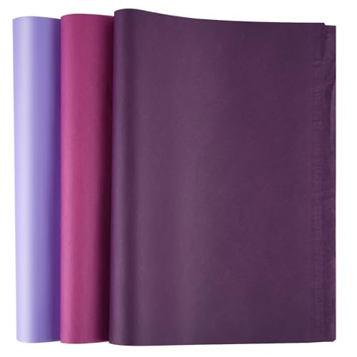 Bouiexye 60 Blätter Lila Seidenpapier für Geschenktüten 50 x 37cm Seidenpapier Bulk Weihnachten seidenpapier verpackungsmaterial für Geschenkpapier Füller Blumen Geburtsta Hochzeit Dekor von Bouiexye