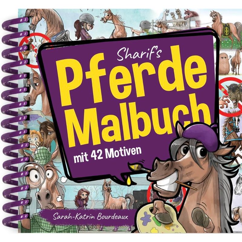 Sharif's Pferde-Malbuch - Sarah-Katrin Bourdeaux, Taschenbuch von Bourdeaux, Sarah-Katrin