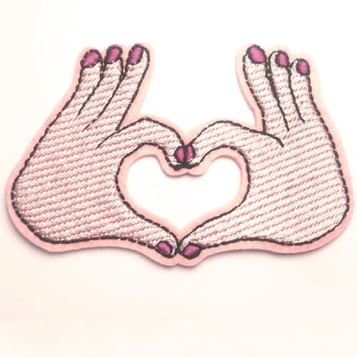 Applikation zum Aufbügeln: Hand 8 x 5 cm (01) von Boutique d'isacrea