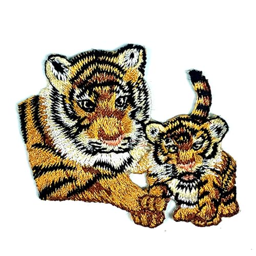 Applikation zum Aufbügeln: Tiger, 7 x 5 cm (06) von Boutique d'isacrea