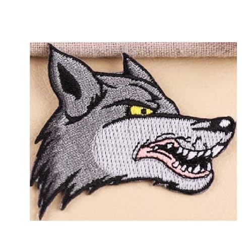 Applikation zum Aufbügeln: Wolf, 6 x 5 cm (10) von Boutique d'isacrea