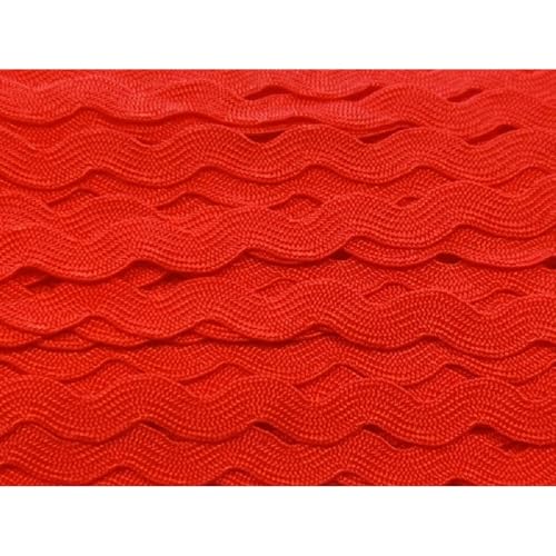 Krokettenband aus Polyester: Rot, Breite 10 mm, Länge 2 m von Boutique d'isacrea