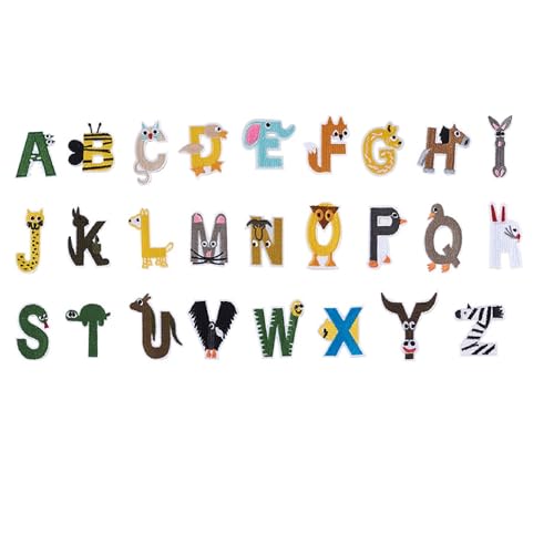 Set mit 26 Aufbügeln: Alphabet, Höhe zwischen 4 und 5 cm (01) von Boutique d'isacrea