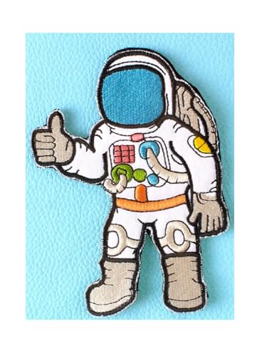 Zum Aufbügeln: Astronaut 9 x 6 cm (01) von Boutique d'isacrea