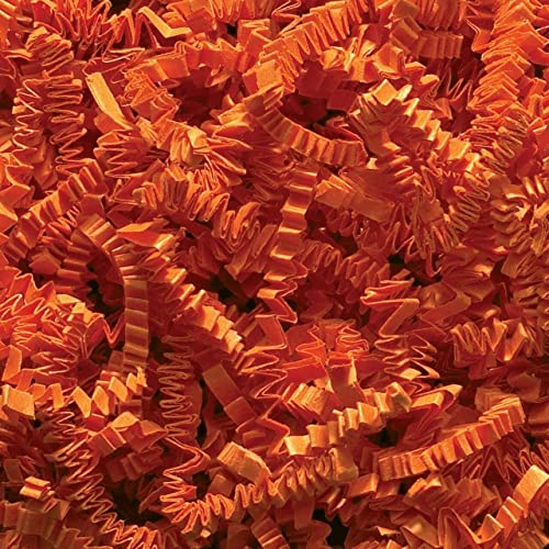 Box.it.pack.it Geschreddertes Crinkle-Zack-Kraftpapier, Orange, 1 kg von Box.it.pack.it