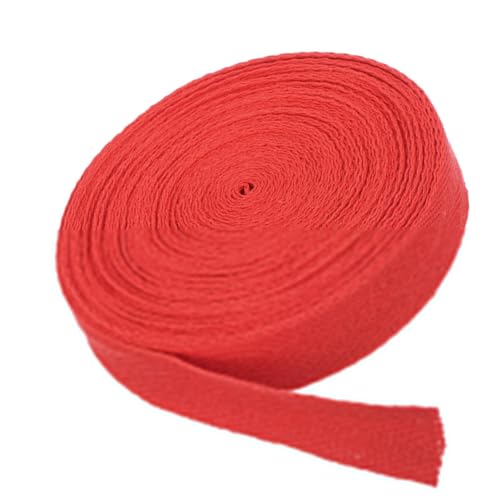Boxonly Baumwoll-Twill-Klebeband, 1,9 cm, 9,1 m, Baumwollband, Schrägband, Fischgrätenmuster, Gurtband zum Nähen, Geschenkverpacken, Basteln, DIY, Hellrot Boxonly Baumwoll-Twill-Klebeband, 1,9 cm, 9,1 m, Baumwollband, Schrägband, Fischgrätenmuster, Gurtband zum Nähen, Geschenkverpacken, Basteln, DIY, Hellrot von Boxonly